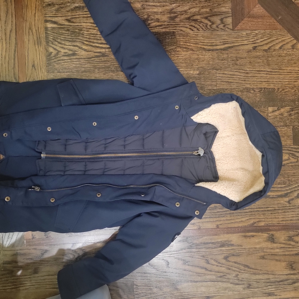 Appaman Navy Blue Kids Jacket with Cream Lining